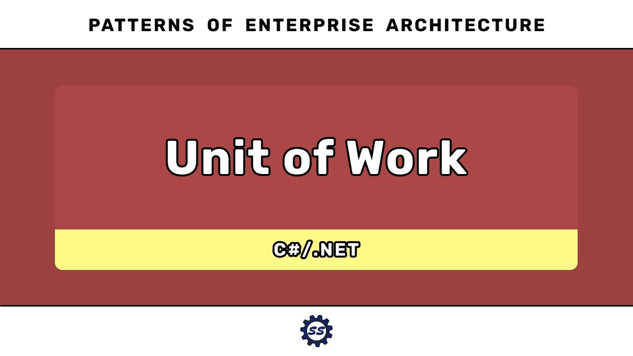 Unit Of Work (C#) - Patterns Of Enterprise Architecture