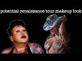 doing a beyonce renaissance tour makeup look test run