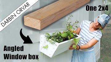 How to Make an Angled Window Box from One 2x4 (with Plan!) // Mastering Compound Miters!