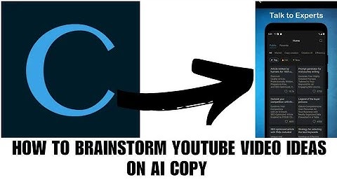 How to brainstorm YouTube video ideas on AI copy