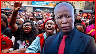 Julius Malema Addresses Eff Members Outside The Court