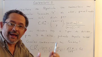 Combinatoria 2: Combinatoria con Repetición , ejercicios resueltos