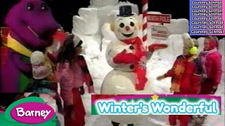 Barney Waiting For Santa 1990 - Winter Wonderful
