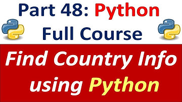 Find Any Country Information using Python | Python Full Course for Beginners Part 48