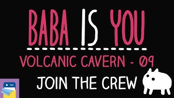 Baba Is You: Join the Crew - Volcanic Cavern Level 09 Walkthrough (by Arvi Teikari / Hempuli)
