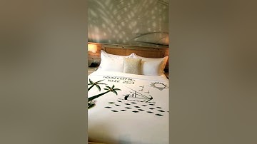 international housekeeping week || bed decoration # short video #maldives