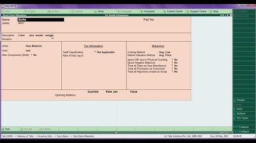 Tally tutorial lesson 1 purchase order processing