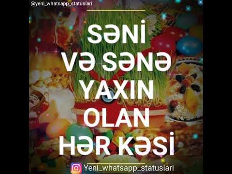Novruz Bayrami tebriki whatsapp status ucun video 2019