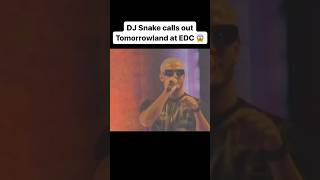 Dj snake calls out Tomorrowland at Edc Las Vegas 2024