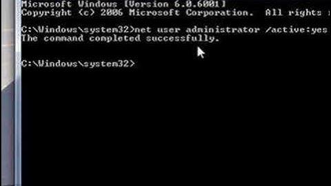 Enable the Hidden Administrator Account on Windows Vista