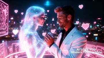 AI LOVE YOU – Viral Synthwave Love Song 2025 | Modern Talking Vibes Meet AI Romance | Euro Disco