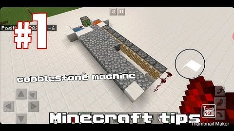 Automatic cobblestone machine******    Minecraft tips Part#1