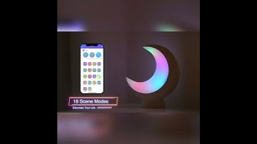 ECOLOR Bedside Moon Lamps for Bedroom, Warm White Lights Led Bedside Lamp Touch Control, Sync Music