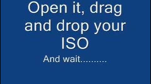 Making an ISO folder