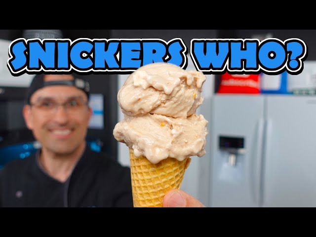 Ninja Creami Snickers & Butterfinger Ice Cream Lite Coconut milk