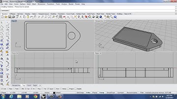 Rhino 3D Tutorial: 3D Print Dog Tag Part 2