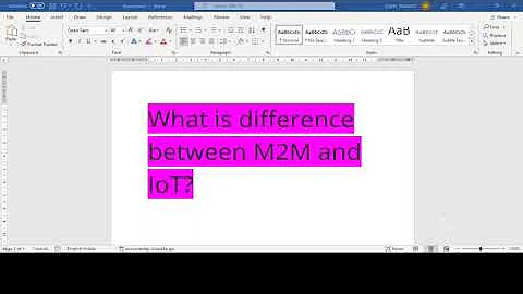 What is difference between M2M and IoT? | Sunil Panjani