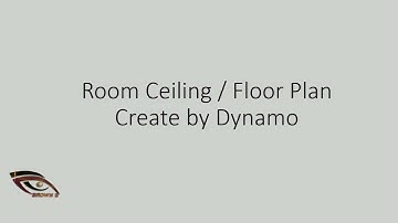 Create Room Floor/Ceiling Plan By Dynamo