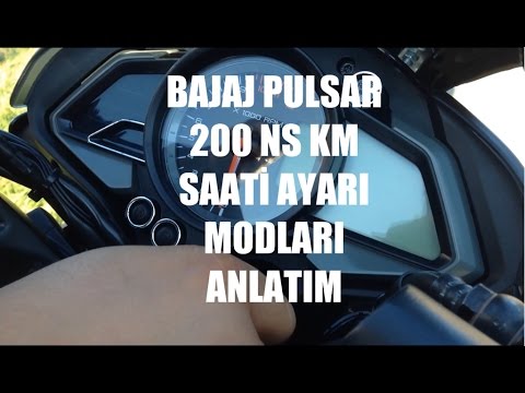 Bajaj Pulsar 200 NS Km Saati Ayar ve Modları