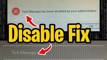 Task manager has been disabled by your administrator | Task Manager not working