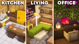 Minecraft: 3 ROOM IDEAS Tutorial [2022]