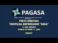 Press Briefing: Tropical Depression "#NikaPH" Saturday, 11 PM October 11, 2020