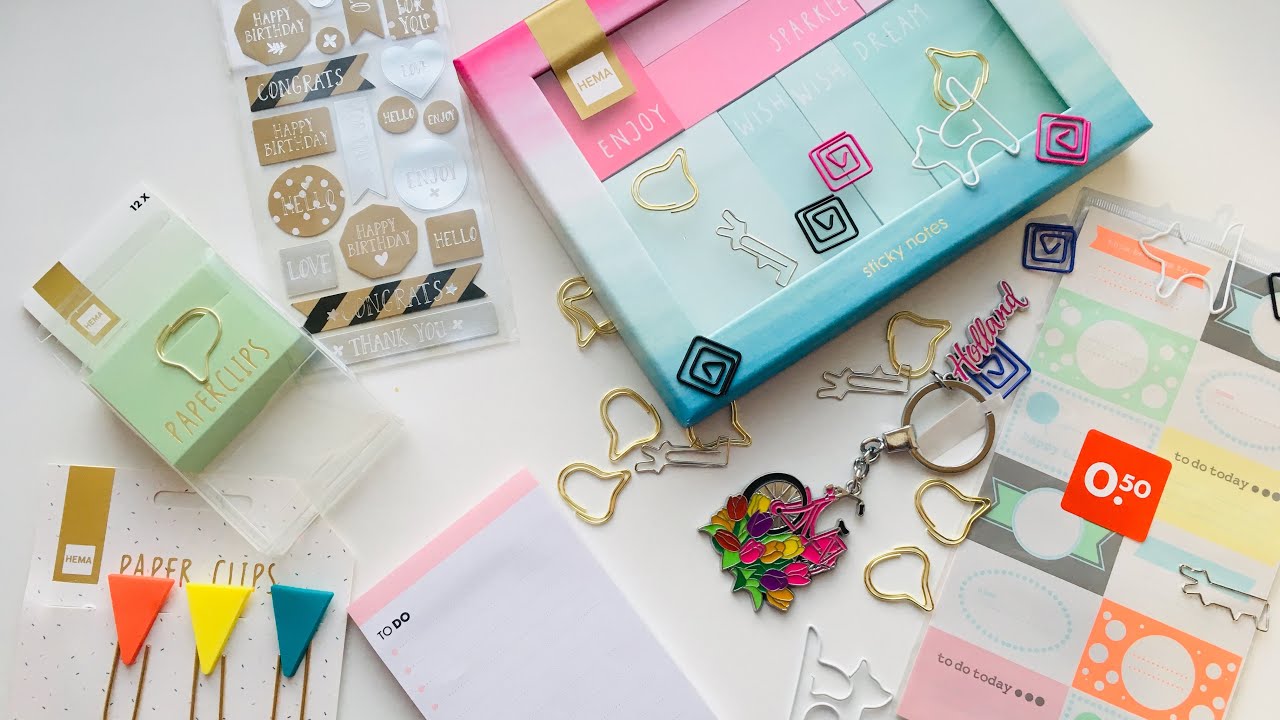 Hema - стикеры закладки блокноты и много другой крутой канцелярии