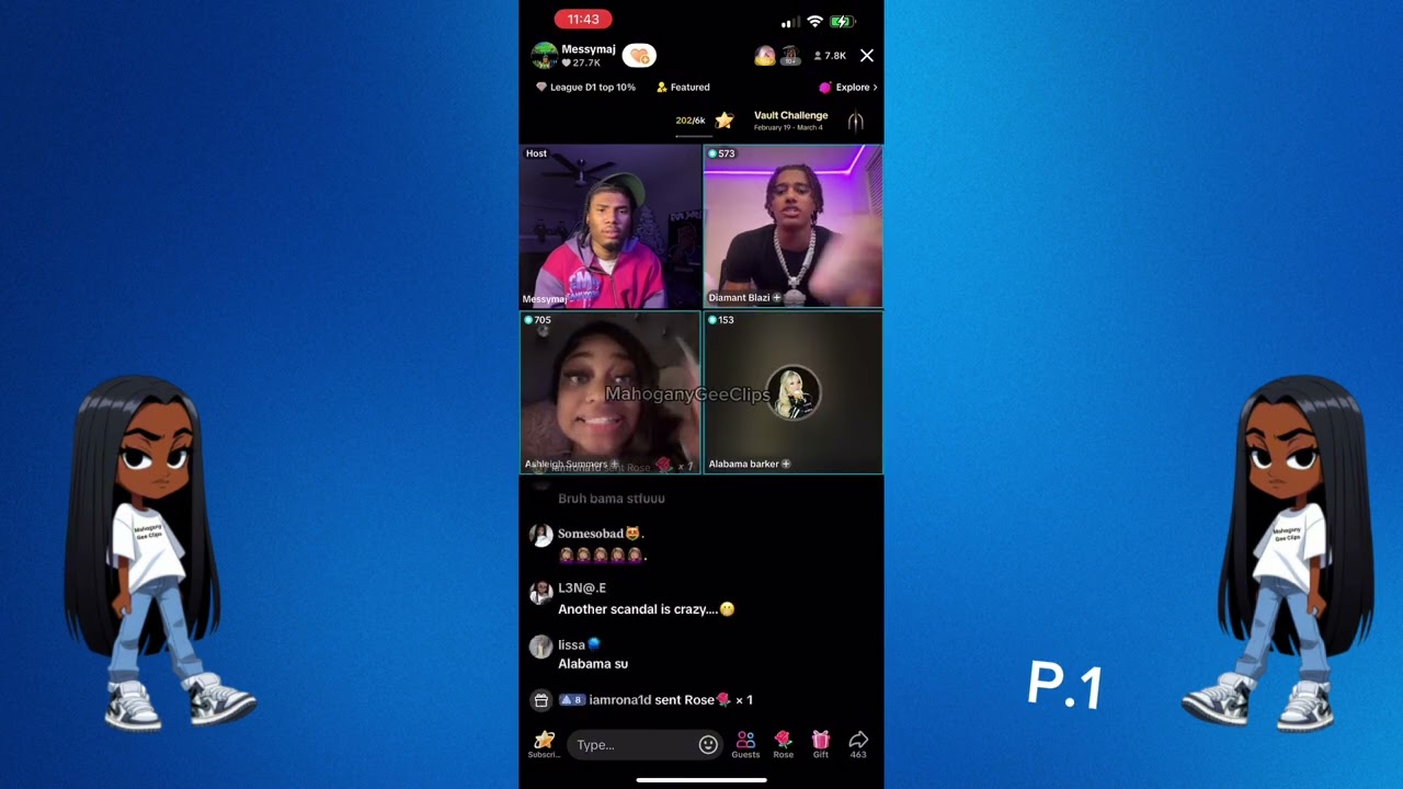 Drama ASHLEIGH, MESSYMAJ, AND DIAMENT P.1 (TIKTOK LIVE)