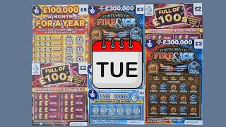 Tuesday Session. Scratch Cards from UK National Lottery.