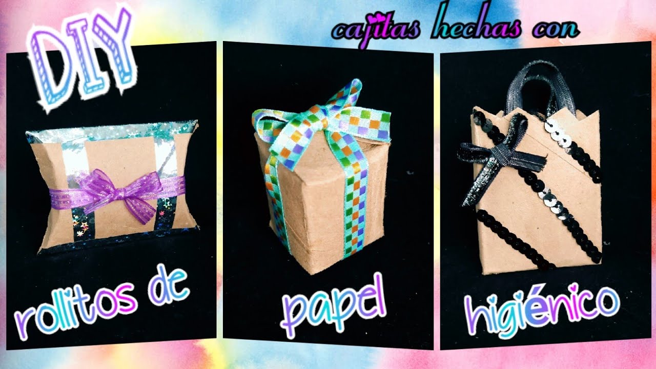 DIY *CAJITAS CON ROLLOS DE PAPEL HIGIÉNICO* fácil de hacer