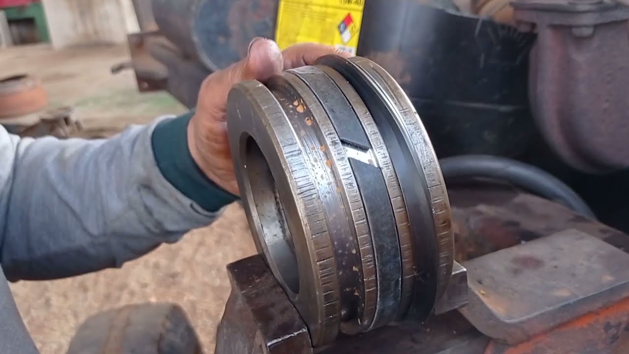 como trocar os reparos de pistão hidráulico