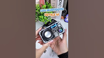 Loa mini Bluetooth Mecha Ustyle V1 âm thanh 3D đèn led RGB nháy theo nhạc #review #unboxing