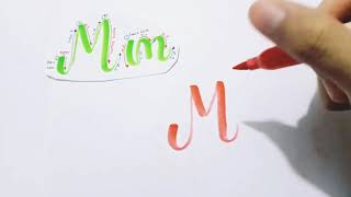 A-Z Upstroke and downstroke calligraphy guide for beginners
