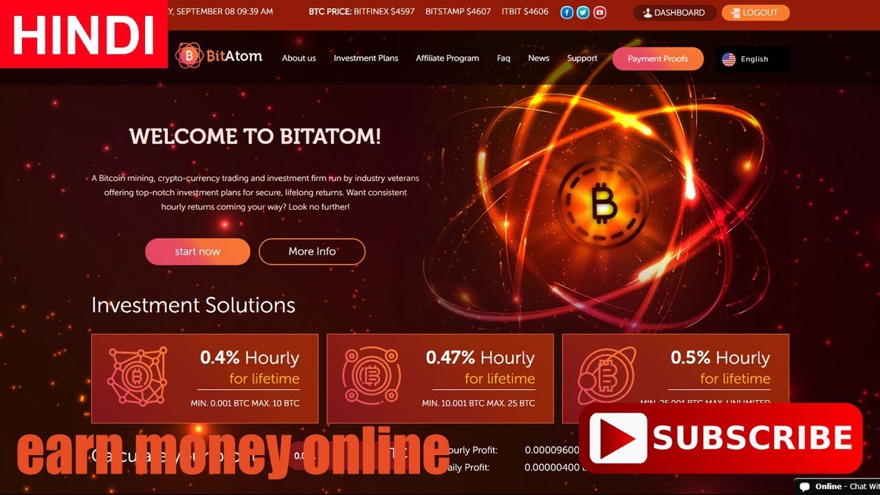 BitAtom New Bitcoin Investment Site Payment Proof Paying or Scam New