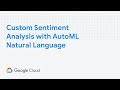 Custom Sentiment Analysis with AutoML Natural Language