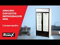 Vídeo: Armario Expositor Refrigerado Modelo A - 2 Puertas de Cristal 600 Litros Ventilado ®Romux