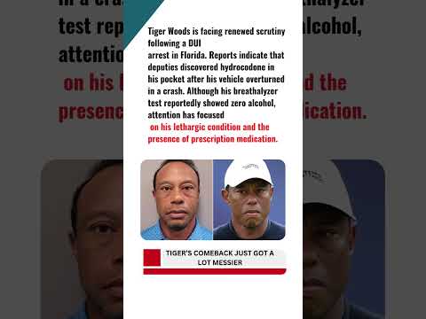 Tiger Woods Had Hydrocodone Pills in Pocket During Florida DUI Arrest