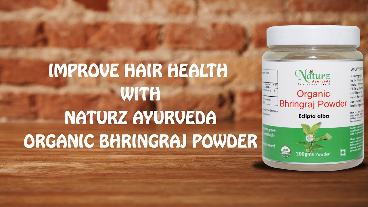 Naturz Ayurveda Organic Bhringraj Powder For hair growth & hair health YouTube