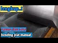 Tutorial 👉cara tekuk plat besi manual dan rumusnya