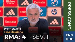 Real Madrid 4 - 1 Sevilla - English Dub Post-Match Press Conference La Liga 26/27 - Jose Mourinho