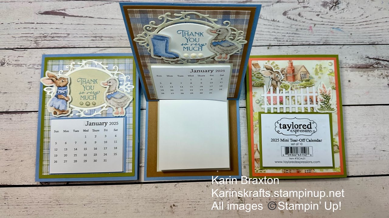 Desktop Easel Card w/ Calendar & Notepad & STORYBOOK FRIENDS