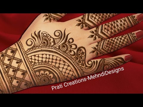 Easy Mehndi Designs || Full hand mehndi designs for hands|| Prati ...