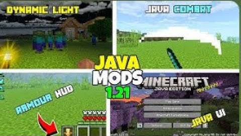 Minecraft Pe change Java Edition (Only 1 Mod)