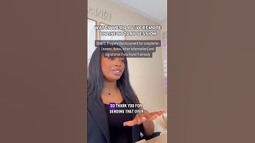 💻 Live Remote Online Notary Session