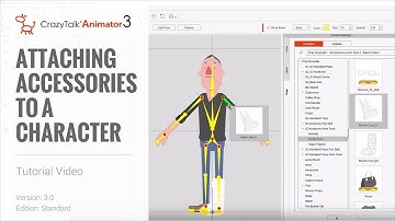 Cartoon Animator 4 Tutorial - Attaching Accessories to a Character