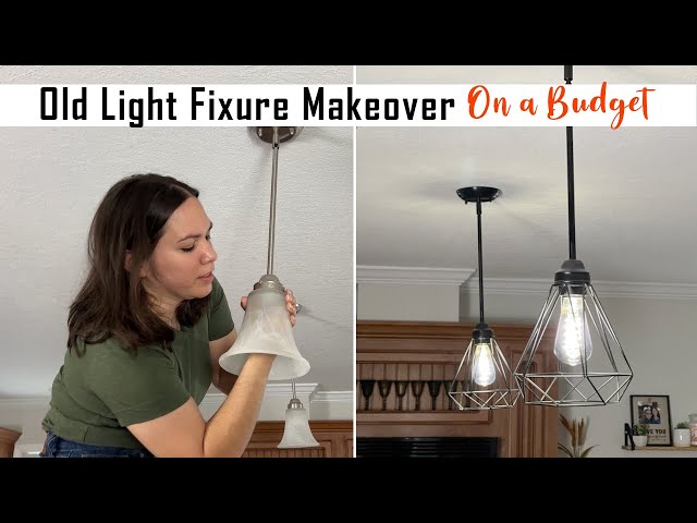 Oil Rubbed Bronze Finish Budget Chandelier Spraypaint Makeover