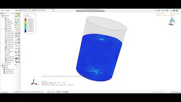 ABAQUS - 3D water tank- water Sloshing - Angular Frequency - CAS/CEL/Orphan Mesh approach