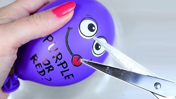 BALLOON POPPING COMPILATION! - 30 BALLOONS! Guess The Color Inside Challenge