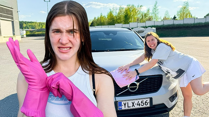 Siivotaan meidän autot :)