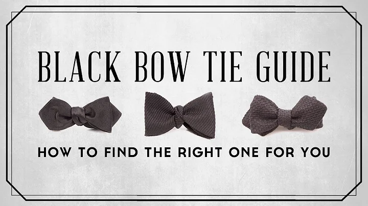 Black Bow Tie Guide & How To Find The Right One For You - DayDayNews